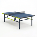 Stół do tenisa stołowego 274 x 152.5 cm granatowy metalowy składany